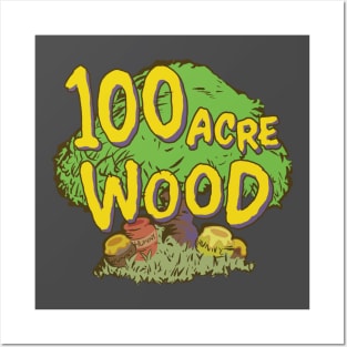 100 Acre Wood (Double Sided) Posters and Art